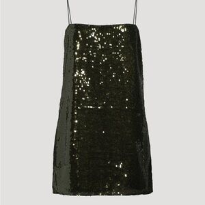 NWT Shona Joy Metallic Sequin Dress - Size 8